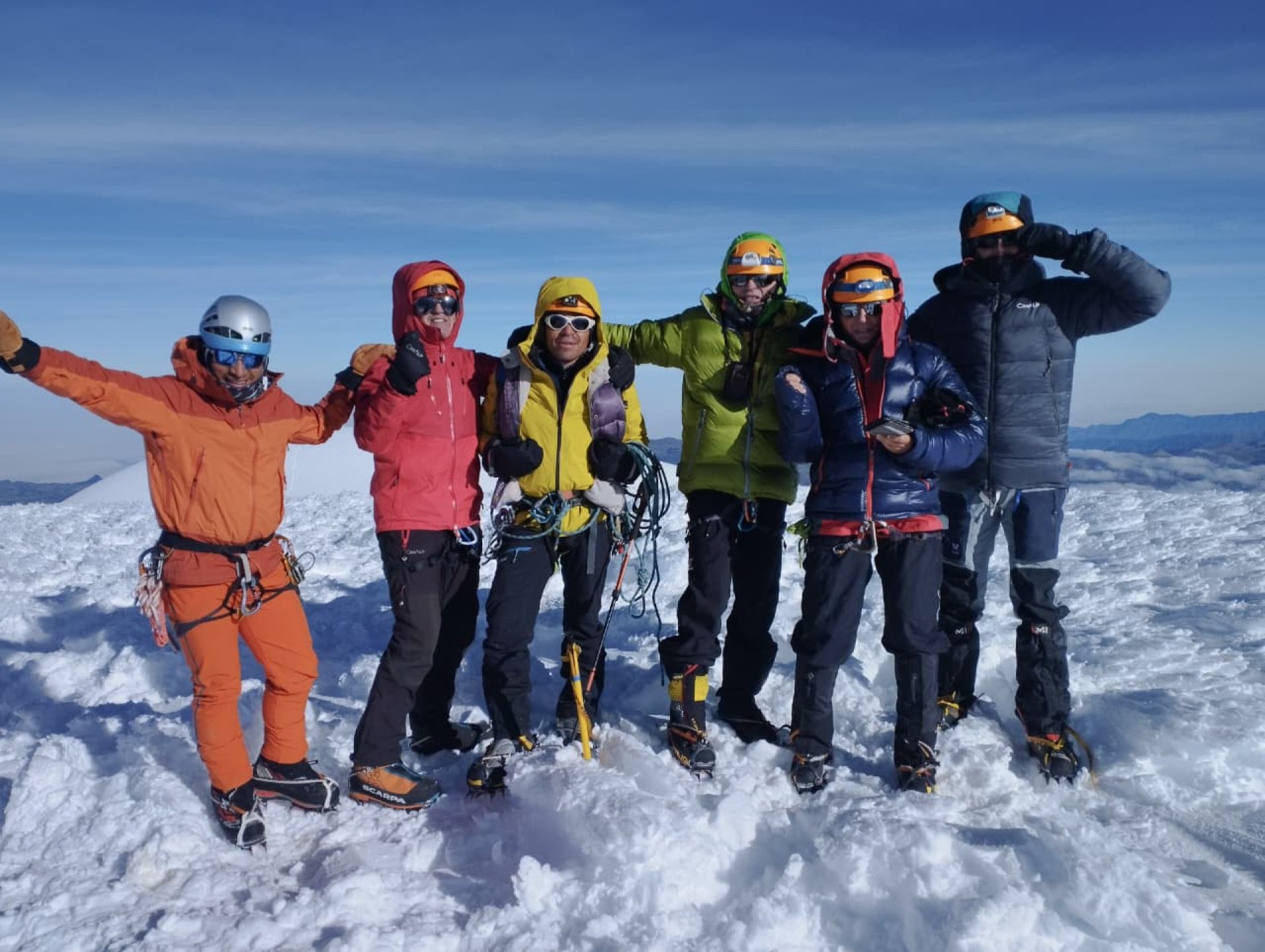 Cumbre Cayambe 5790 metros